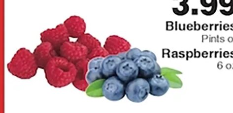 Blueberries or Raspberries at Piggly Wiggly