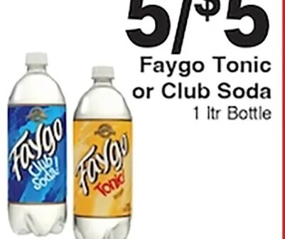 Faygo Tonic or Club Soda at Piggly Wiggly
