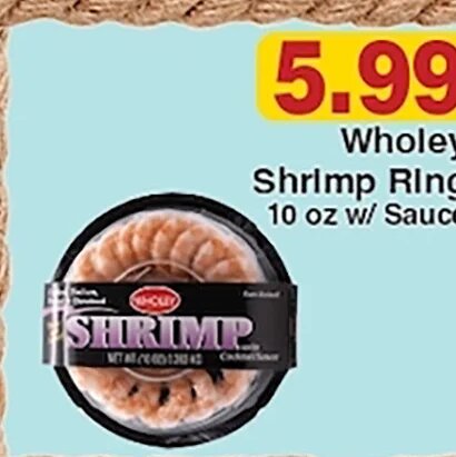 Wholey Shrimp Ring at Piggly Wiggly