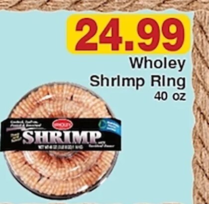 Wholey Shrimp Ring at Piggly Wiggly