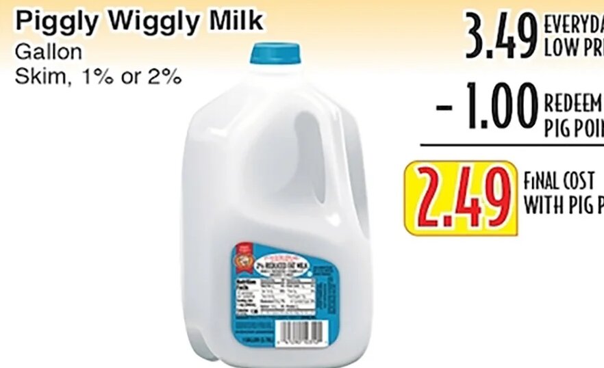 Piggly Wiggly Milk at Piggly Wiggly