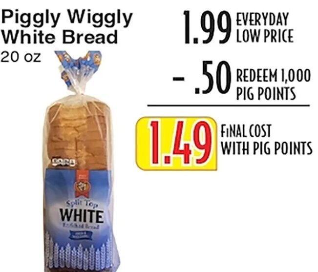 Piggly Wiggly White Bread at Piggly Wiggly