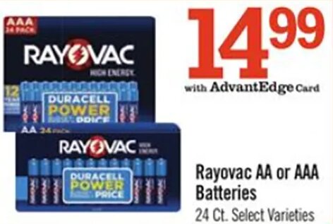 Rayovac AA or AAA Batteries