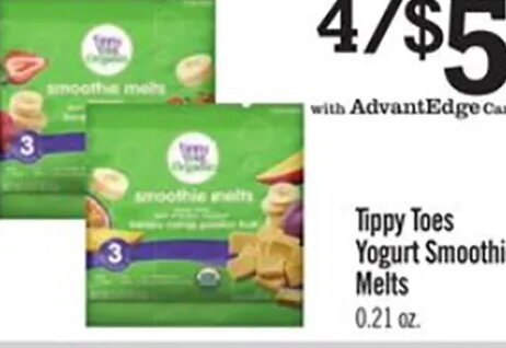 Tippy Toes Yogurt Smoothie Melts at Price Chopper