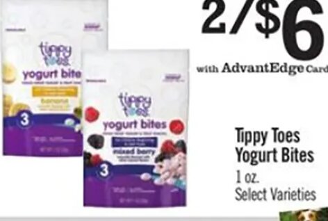 Tippy Toes Yogurt Bites at Price Chopper