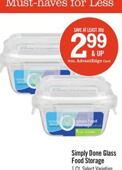 Simply Done Glass Food Storage