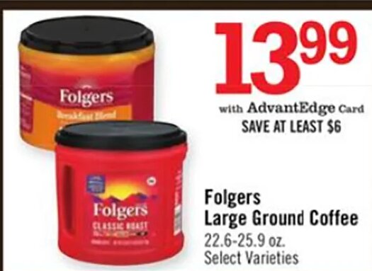 Folgers Large Ground Coffee
