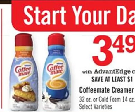 Coffeemate Creamer at Price Chopper