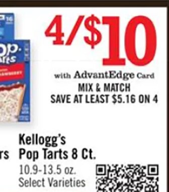 Kellogg's Pop Tarts at Price Chopper