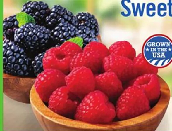 Blackberries or Raspberries at Price Chopper