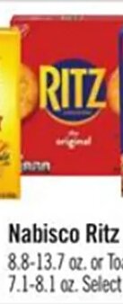 Nabisco Ritz Crackers at Price Chopper
