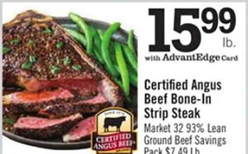 Certified Angus Beef Bone-In Strip Steak