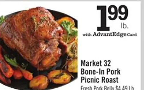 Market 32 Bone-In Pork Picnic Roast