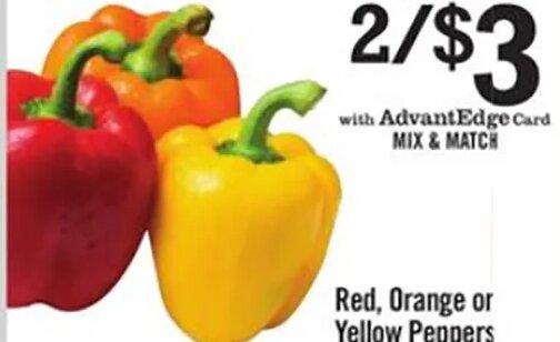 Red, Orange or Yellow Peppers at Price Chopper