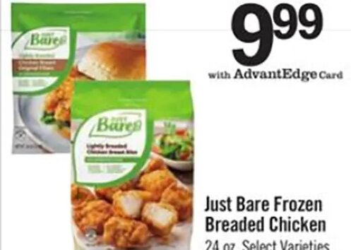 Just Bare Frozen Breaded Chicken