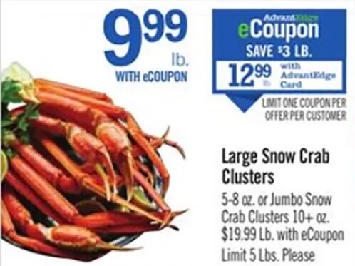 Large Snow Crab Clusters