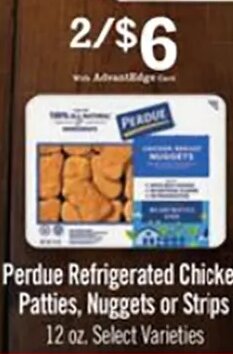 Perdue Refrigerated Chicken Patties, Nuggets or Strips
