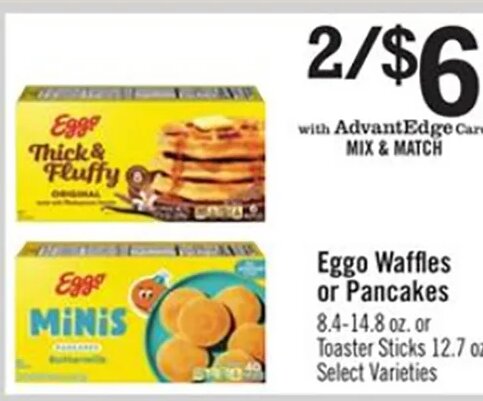 Eggo Waffles or Pancakes at Price Chopper