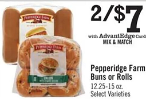 Pepperidge Farm Buns or Rolls