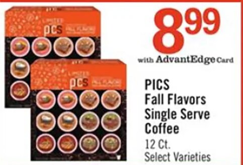 PICS Fall Flavors Single Serve Coffee