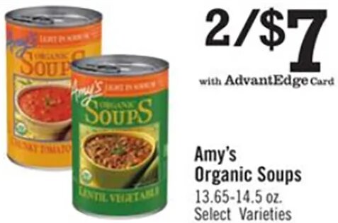 Amy's Organic Soups at Price Chopper