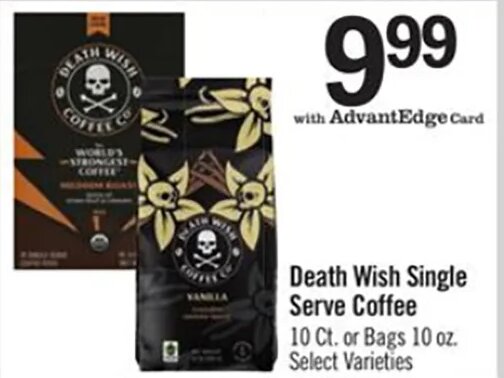 Death Wish Single Serve Coffee