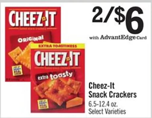 Cheez-It Snack Crackers at Price Chopper