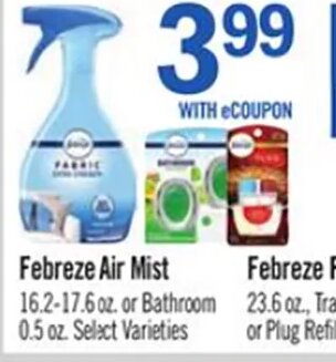 Febreze Air Mist at Price Chopper