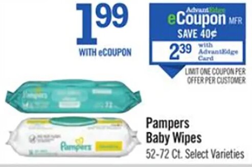Pampers Baby Wipes at Price Chopper