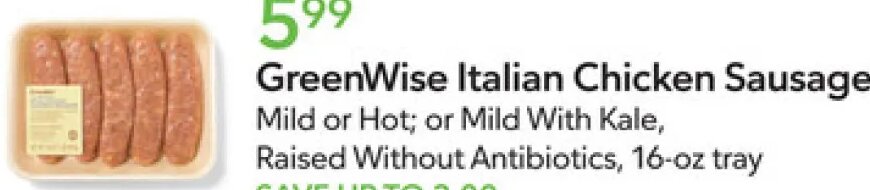 GreenWise Italian Chicken Sausage