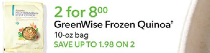 GreenWise Frozen Quinoa