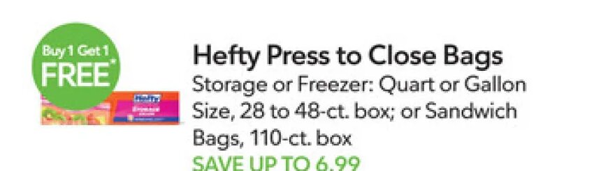 Hefty Press to Close Bags