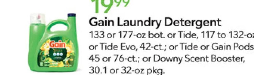 Gain Laundry Detergent at Publix
