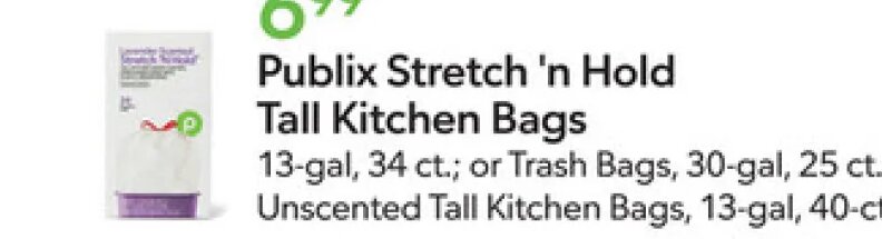Publix Stretch 'n Hold Tall Kitchen Bags