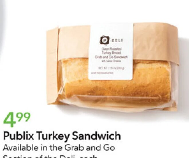 Publix Turkey Sandwich at Publix