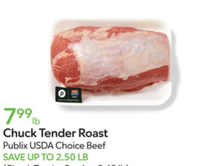 Chuck Tender Roast at Publix