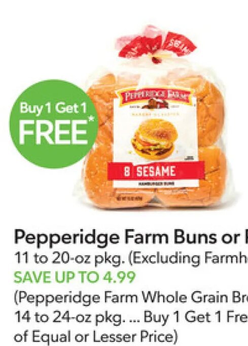 Pepperidge Farm Buns or Rolls