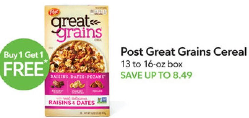 Post Great Grains Cereal
