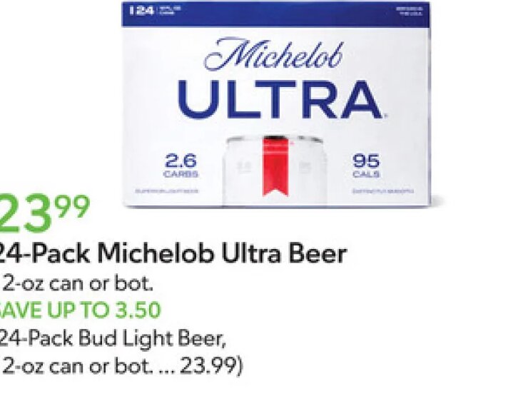 24-Pack Michelob Ultra Beer at Publix