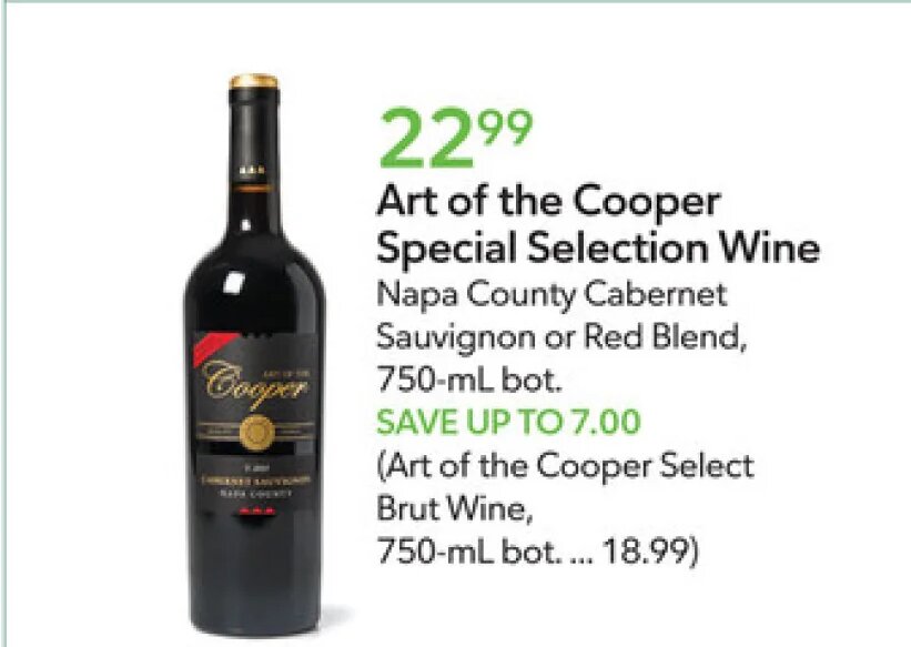 Art of the Cooper Special Selection Wine at Publix