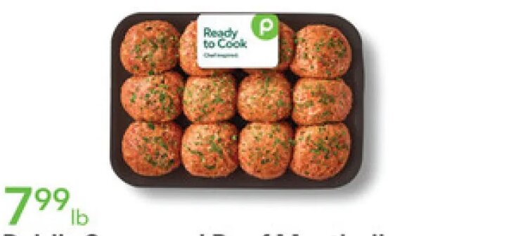 Publix Seasoned Beef Meatballs