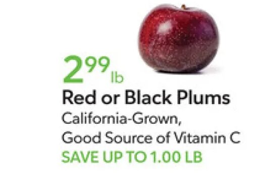 Red or Black Plums
