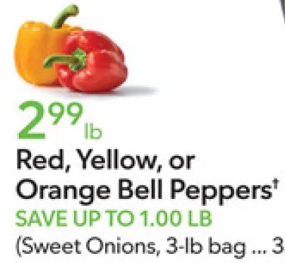 Red, Yellow, or Orange Bell Peppers