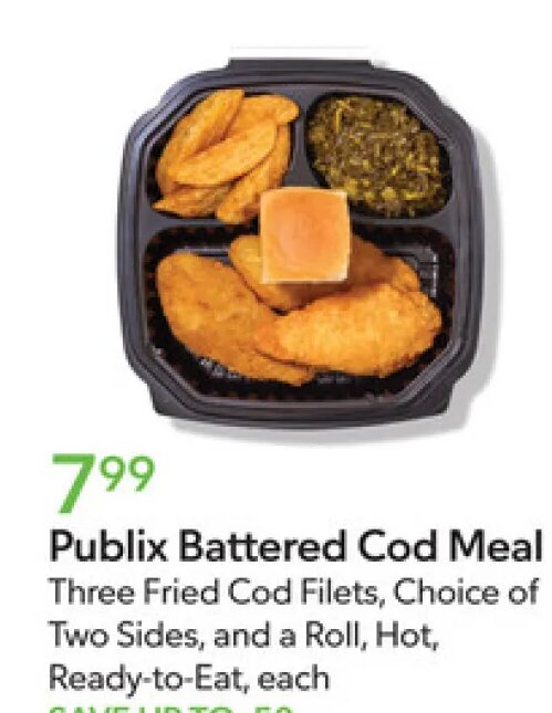 Publix Battered Cod Meal