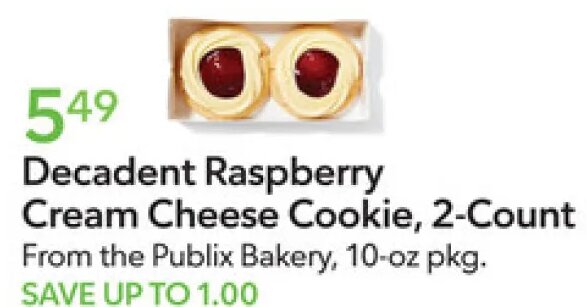 Decadent Raspberry Cream Cheese Cookie