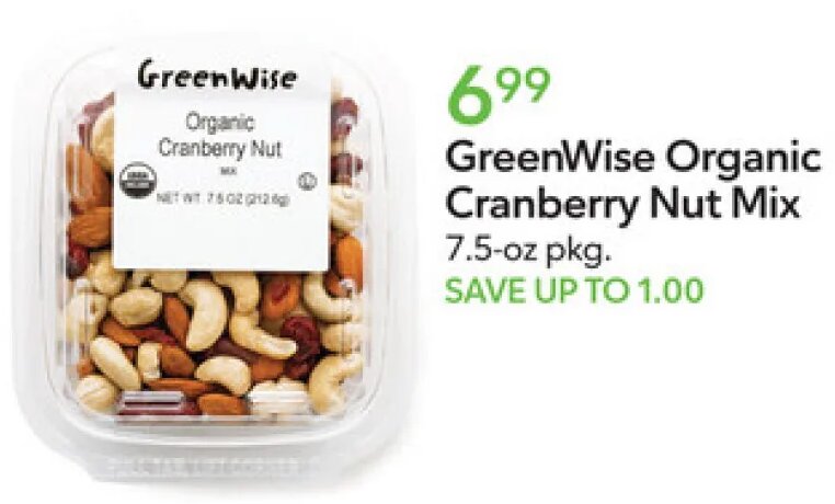 GreenWise Organic Cranberry Nut Mix