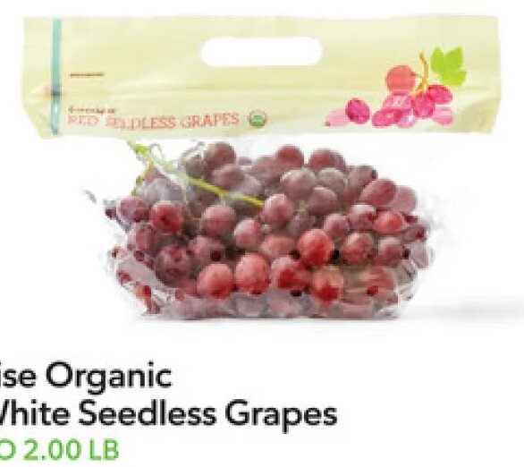 GreenWise Organic Red or White Seedless Grapes