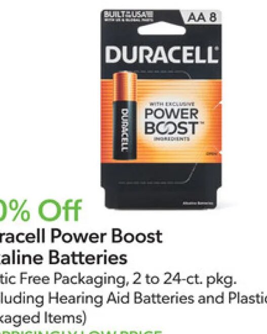 Duracell Power Boost Alkaline Batteries