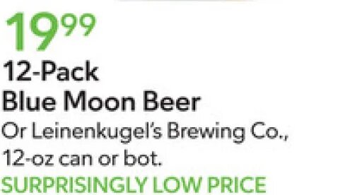 Blue Moon Beer at Publix