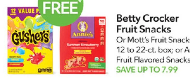 Betty Crocker Fruit Snacks